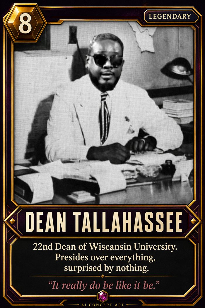 Dean Tallahassee, 22nd Dean of Wiscansin University